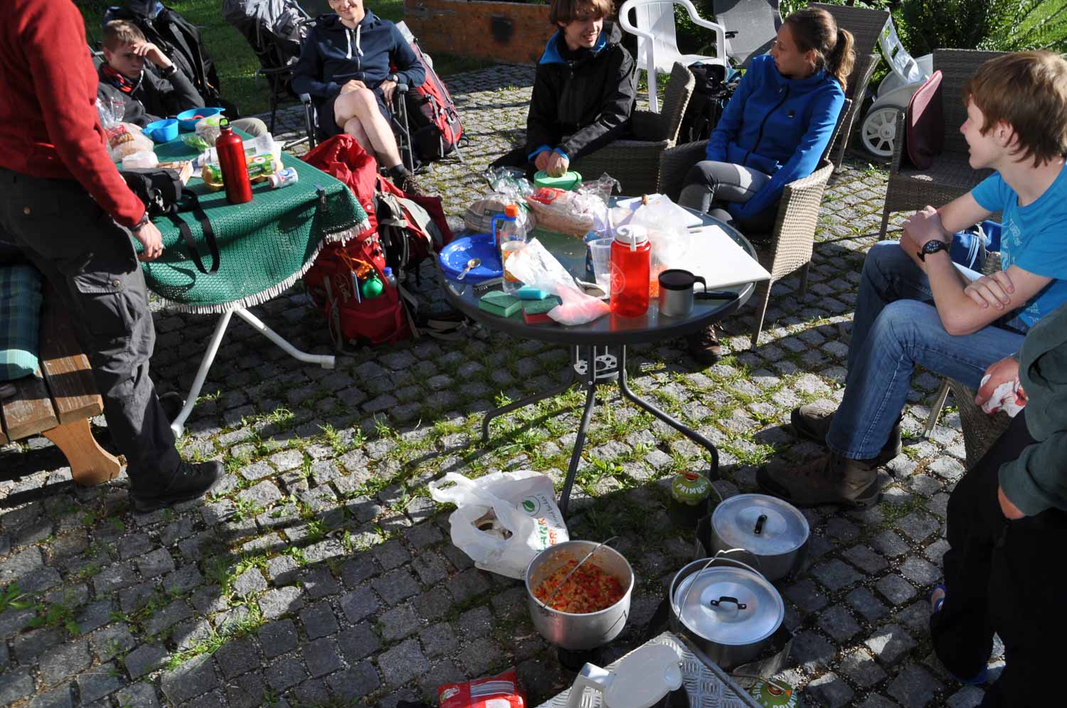 Erste gemeinsame Mahlzeit