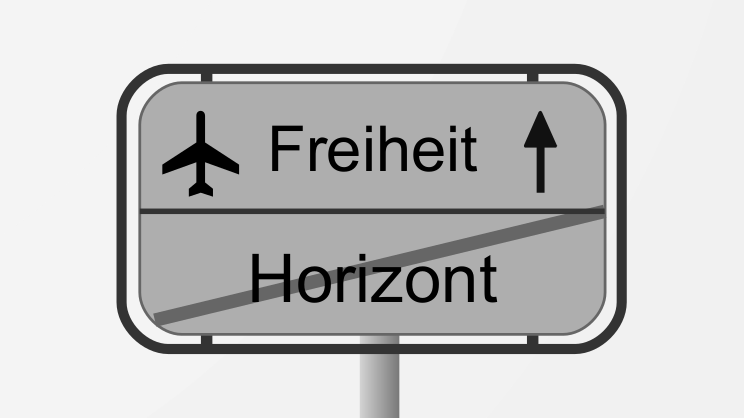 Hinter dem Horizont Hinter dem Horizont - Ortsschild