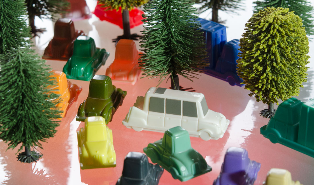 Rush Hour mit Spielfiguren