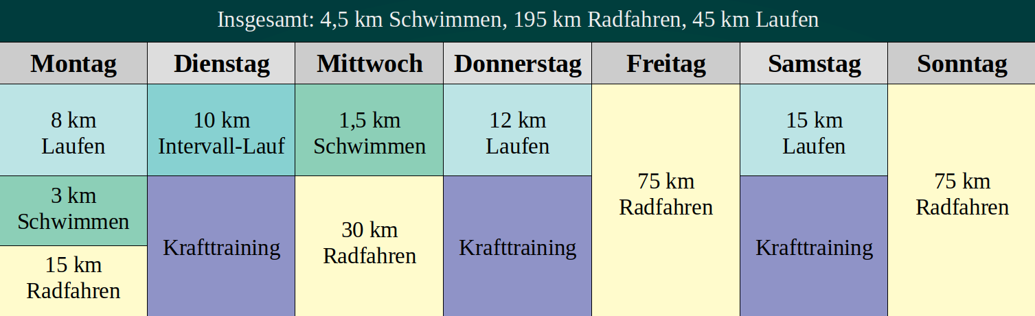 Trainingsplan 2020